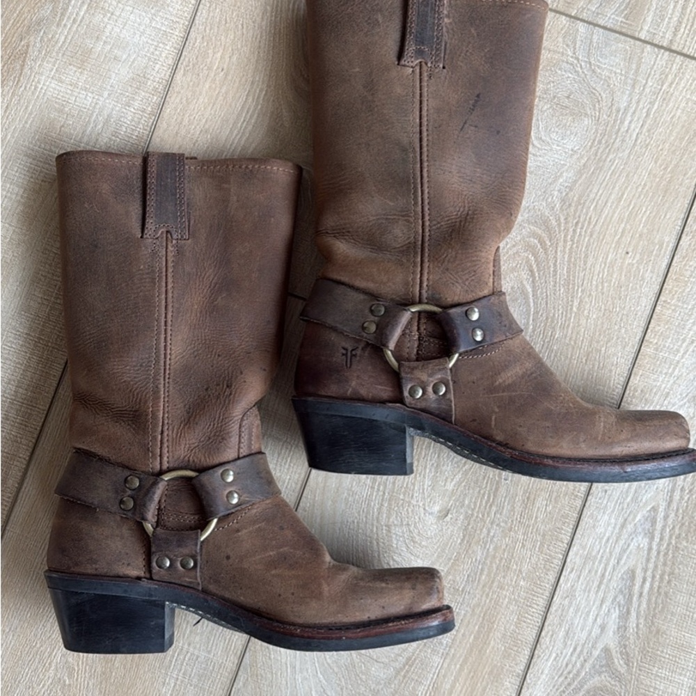 Brown Leather Western Boots